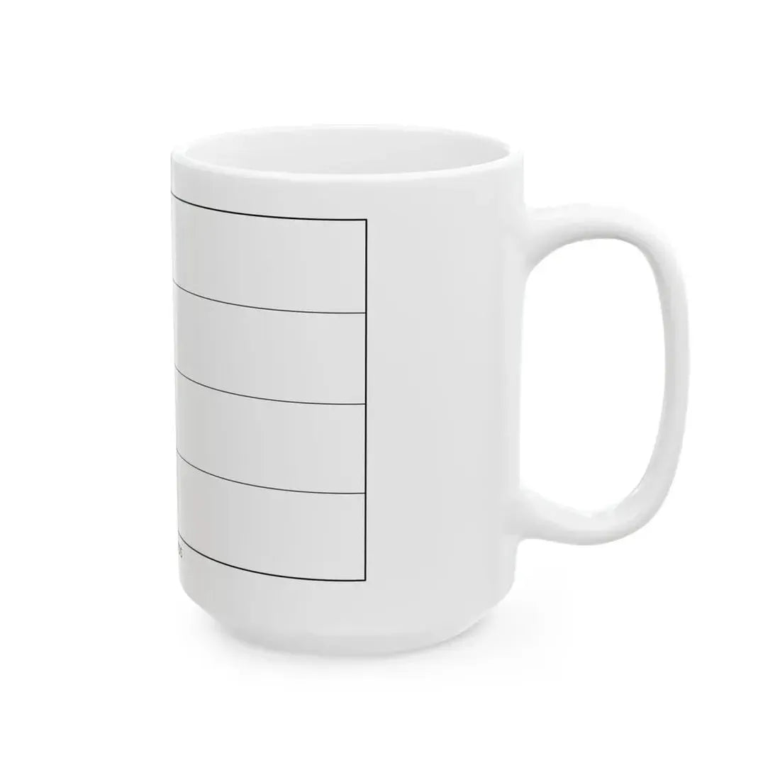 Flag of the Comoros colouring page (Comoros) White Coffee Mug - Go Mug Yourself