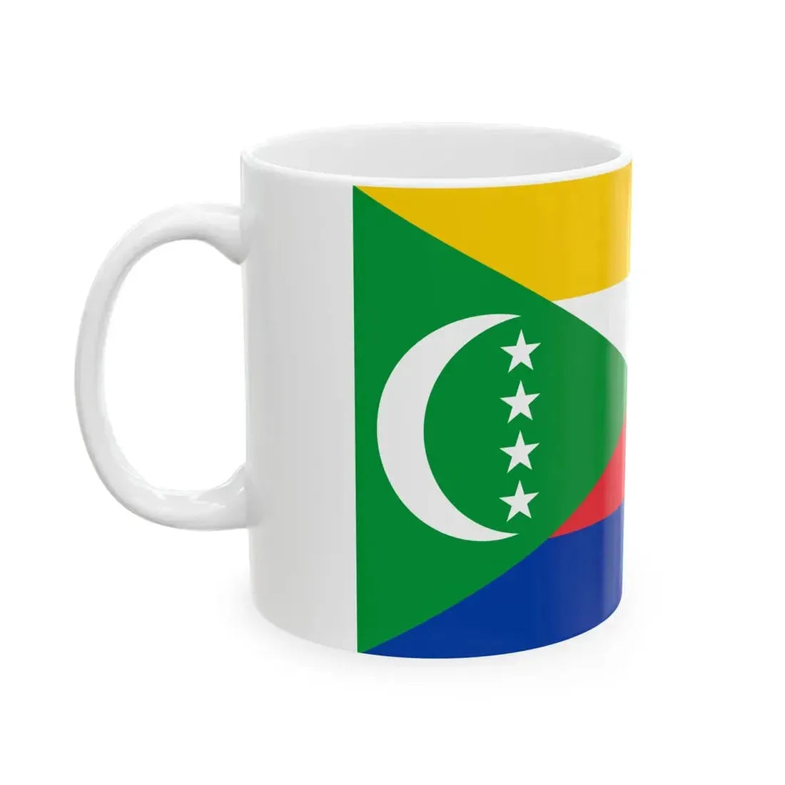 Flag of the Comoros (Comoros) White Coffee Mug - Go Mug Yourself