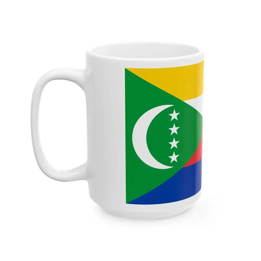 Flag of the Comoros (Comoros) White Coffee Mug - Go Mug Yourself