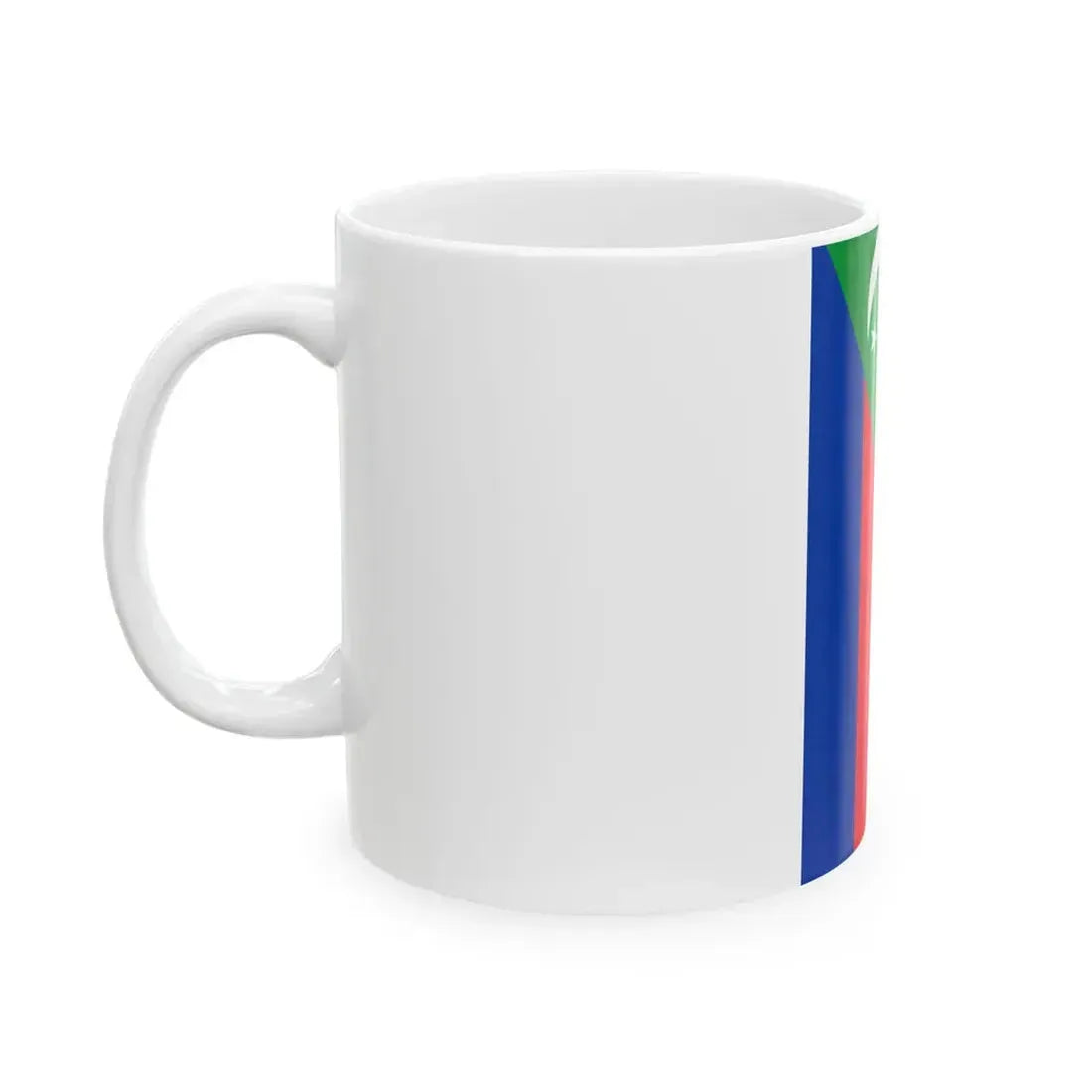 Flag of the Comoros vertical (Comoros) White Coffee Mug - Go Mug Yourself