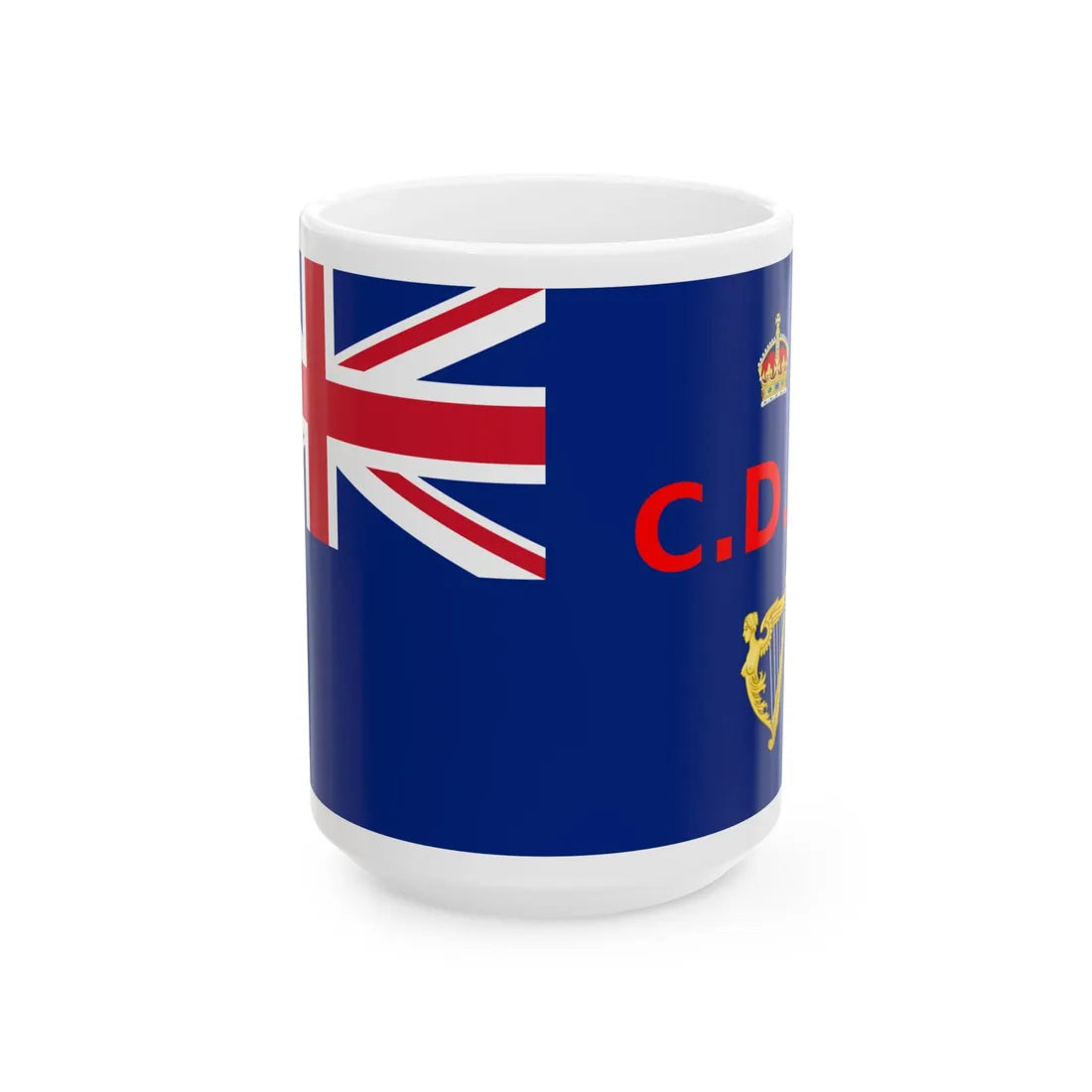 Flag of the Congested Districts Board for Ireland 1893-1907 (Ireland) White Coffee Mug 15oz - Go Mug Yourself