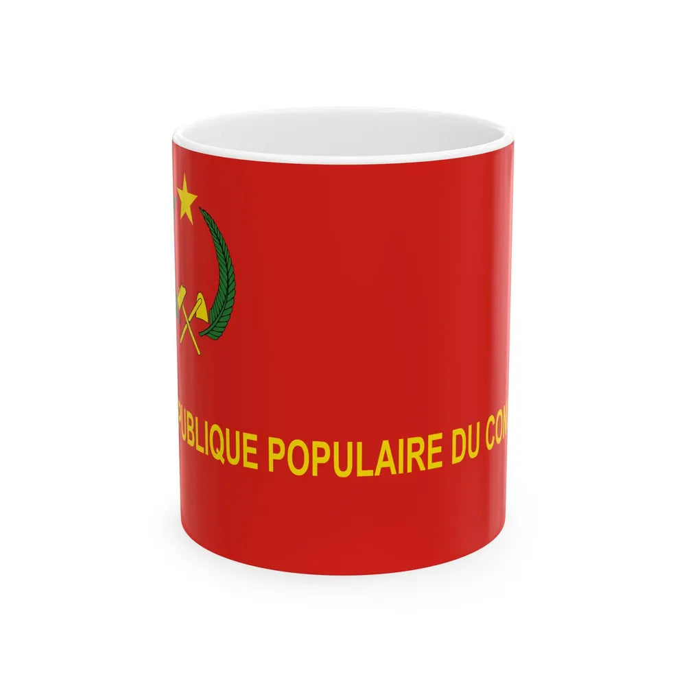 Flag of the Congo Army 1970-1992 (Congo) White Coffee Mug 11oz - Go Mug Yourself