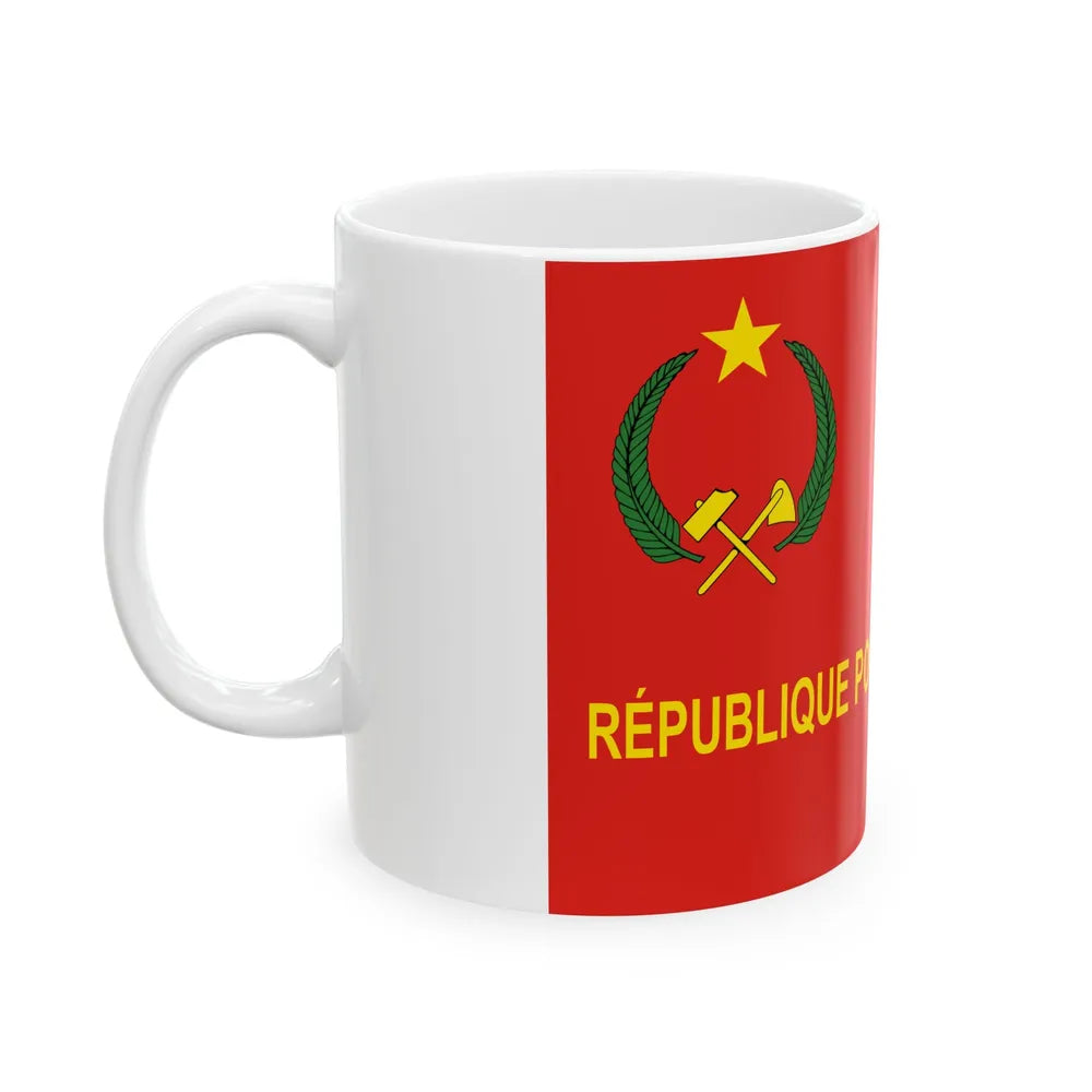 Flag of the Congo Army 1970-1992 (Congo) White Coffee Mug - Go Mug Yourself