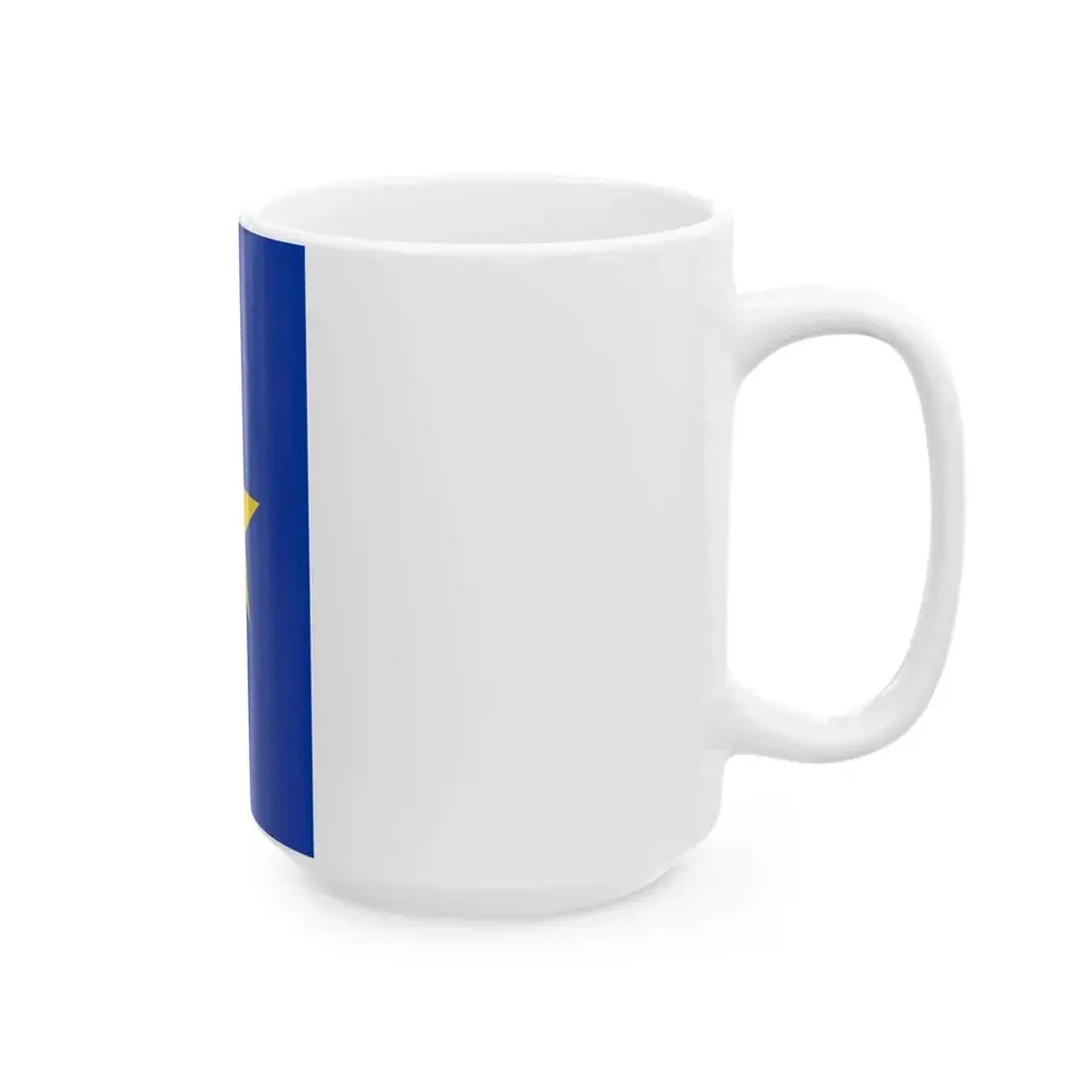 Flag of the Congo Free State vertical (Belgium) White Coffee Mug - Go Mug Yourself