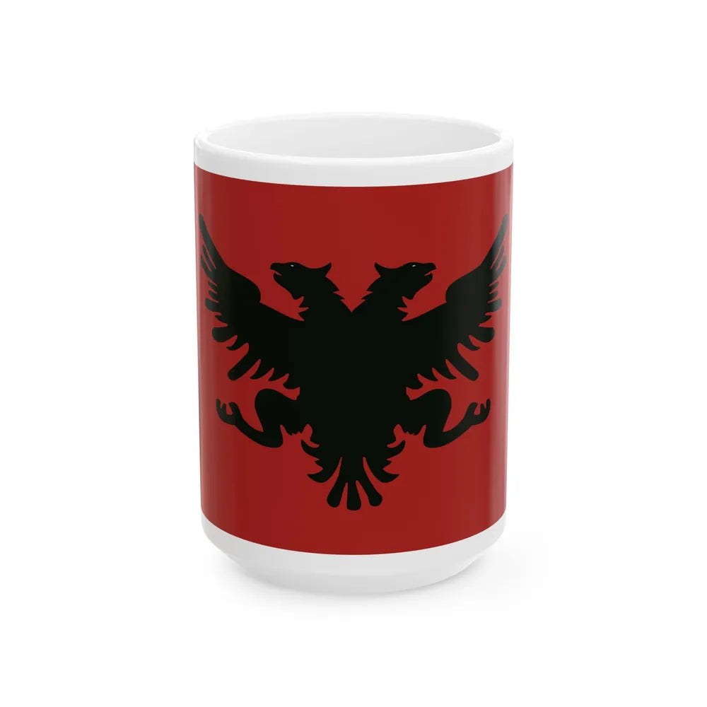 Flag of the Congress of Lushnje (Albania) White Coffee Mug 15oz - Go Mug Yourself