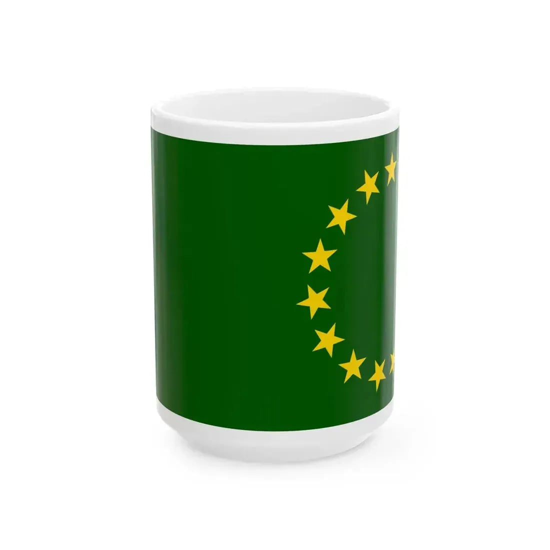 Flag of the Cook Islands 1973-1979 (New Zealand) White Coffee Mug 15oz - Go Mug Yourself