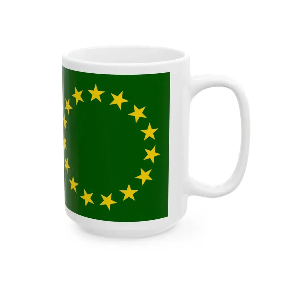 Flag of the Cook Islands 1973-1979 (New Zealand) White Coffee Mug - Go Mug Yourself