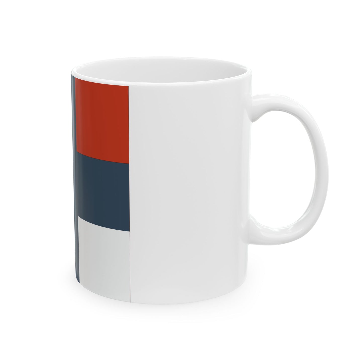 Flag of the Cordeliers Battalion (Belgium) White Coffee Mug-Go Mug Yourself