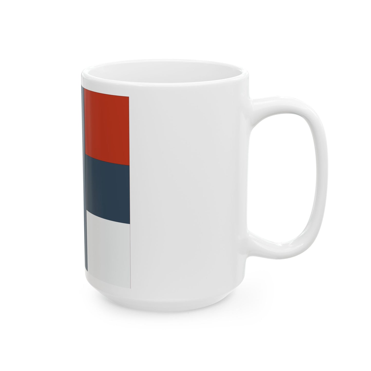 Flag of the Cordeliers Battalion (Belgium) White Coffee Mug-Go Mug Yourself