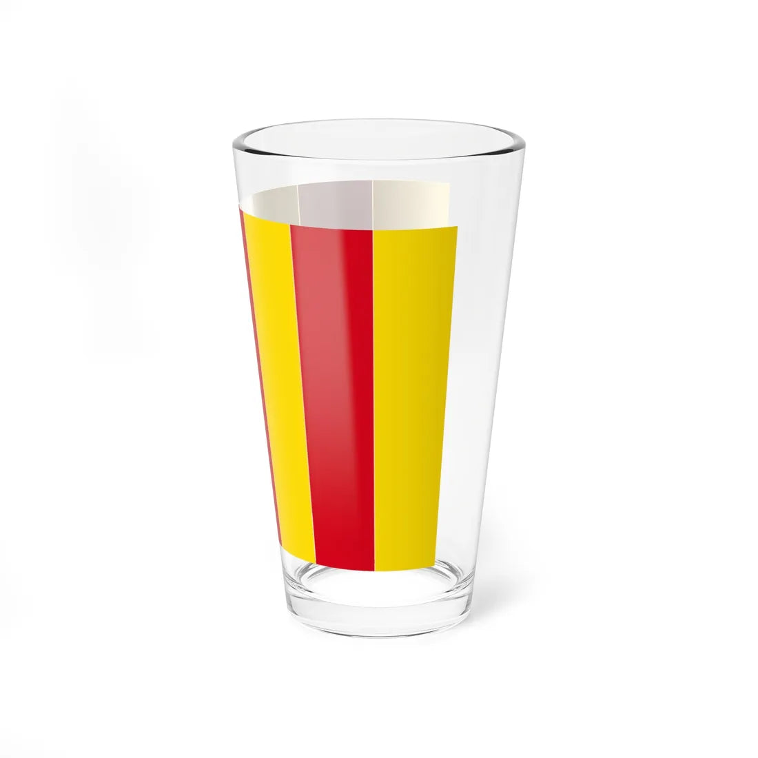 Flag of the County of Foix (Belgium) Pint Glass 16oz - Go Mug Yourself