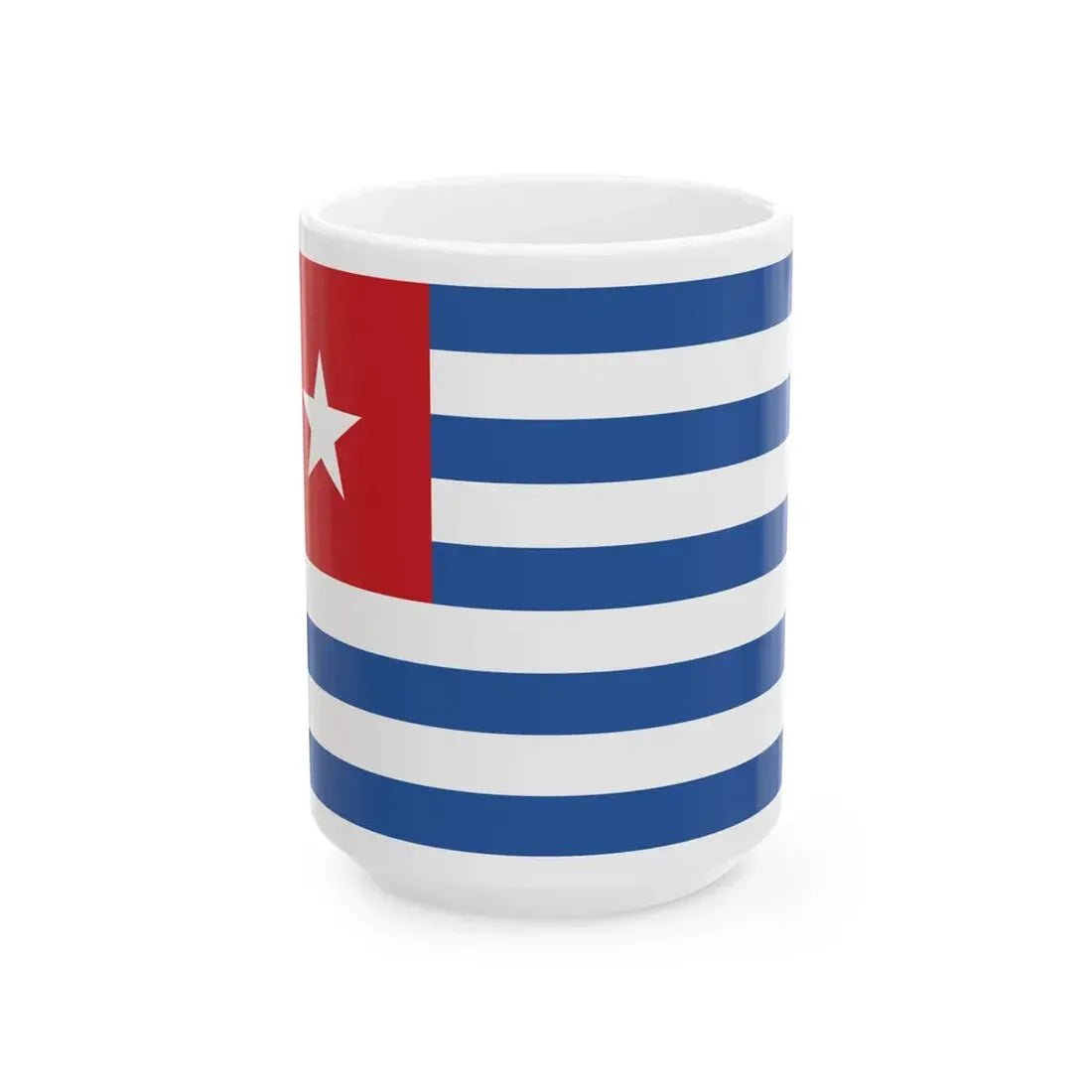 Flag of the Cretan State Civil (Greece) White Coffee Mug 15oz - Go Mug Yourself