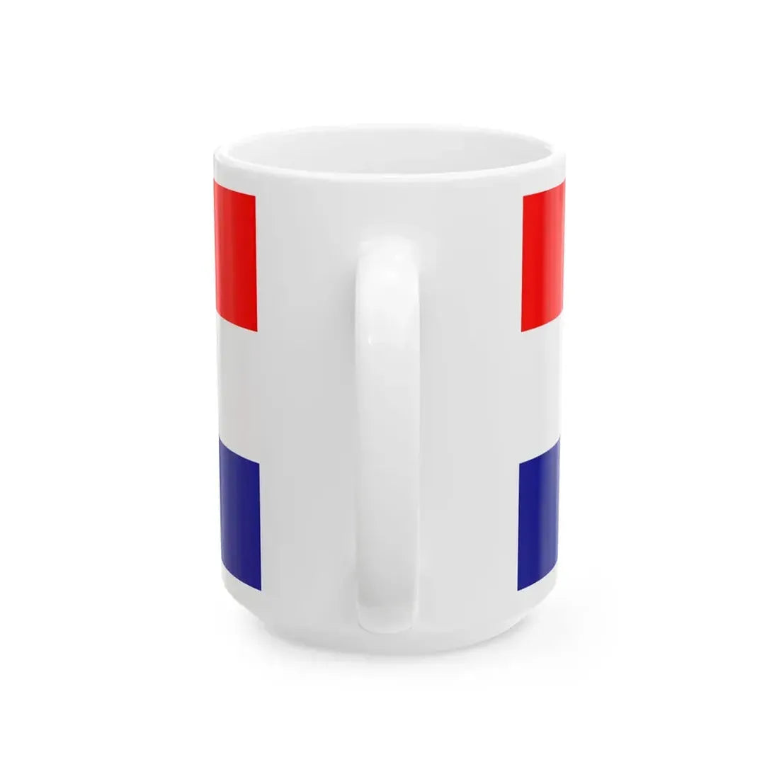 Flag of the Croat minority in Serbia and Montenegro (Croatia) White Coffee Mug - Go Mug Yourself