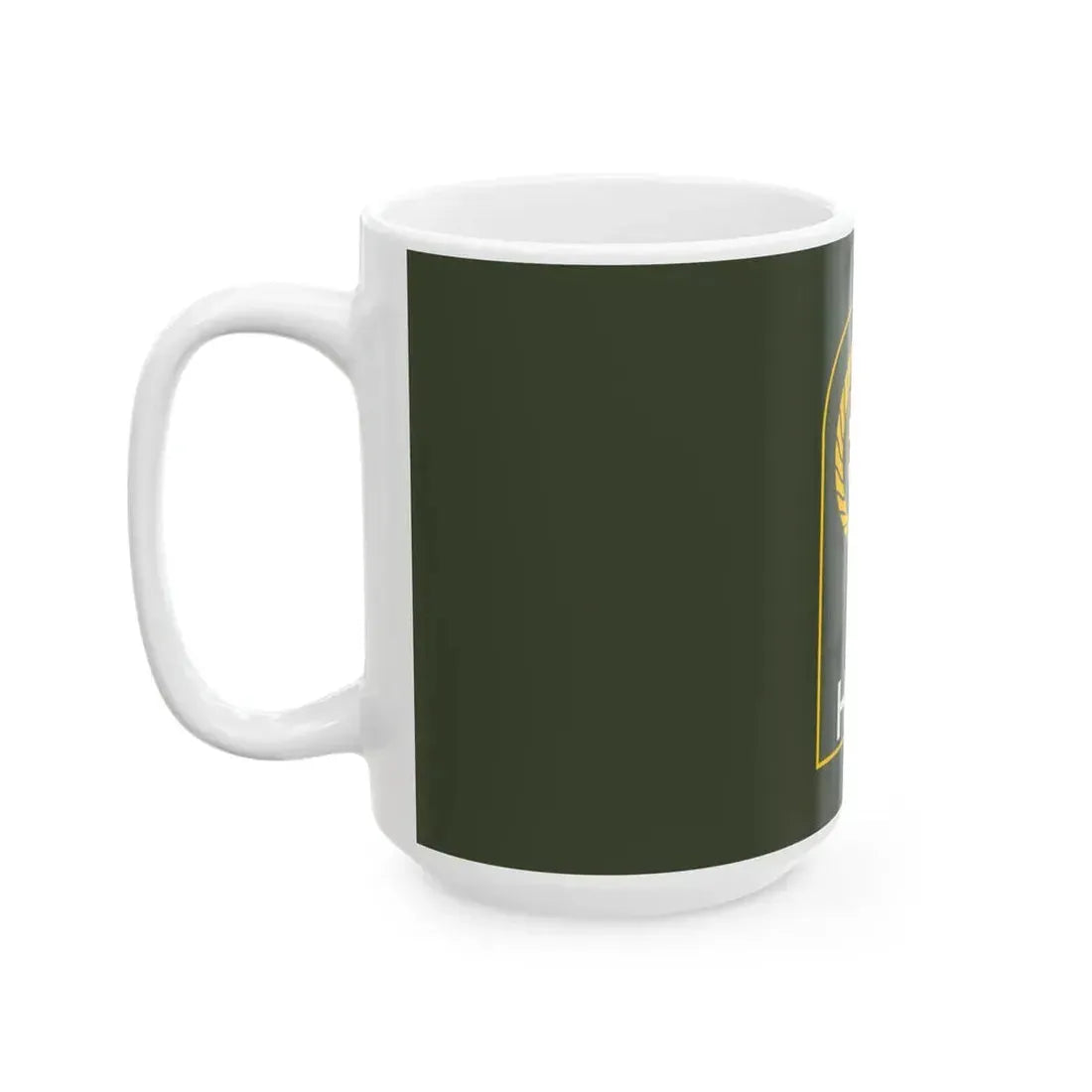 Flag of the Croatian Defence Council (Bosnia and Herzegovina) White Coffee Mug - Go Mug Yourself