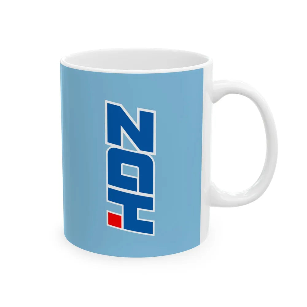 Flag of the Croatian Democratic Union (Croatia) White Coffee Mug - Go Mug Yourself