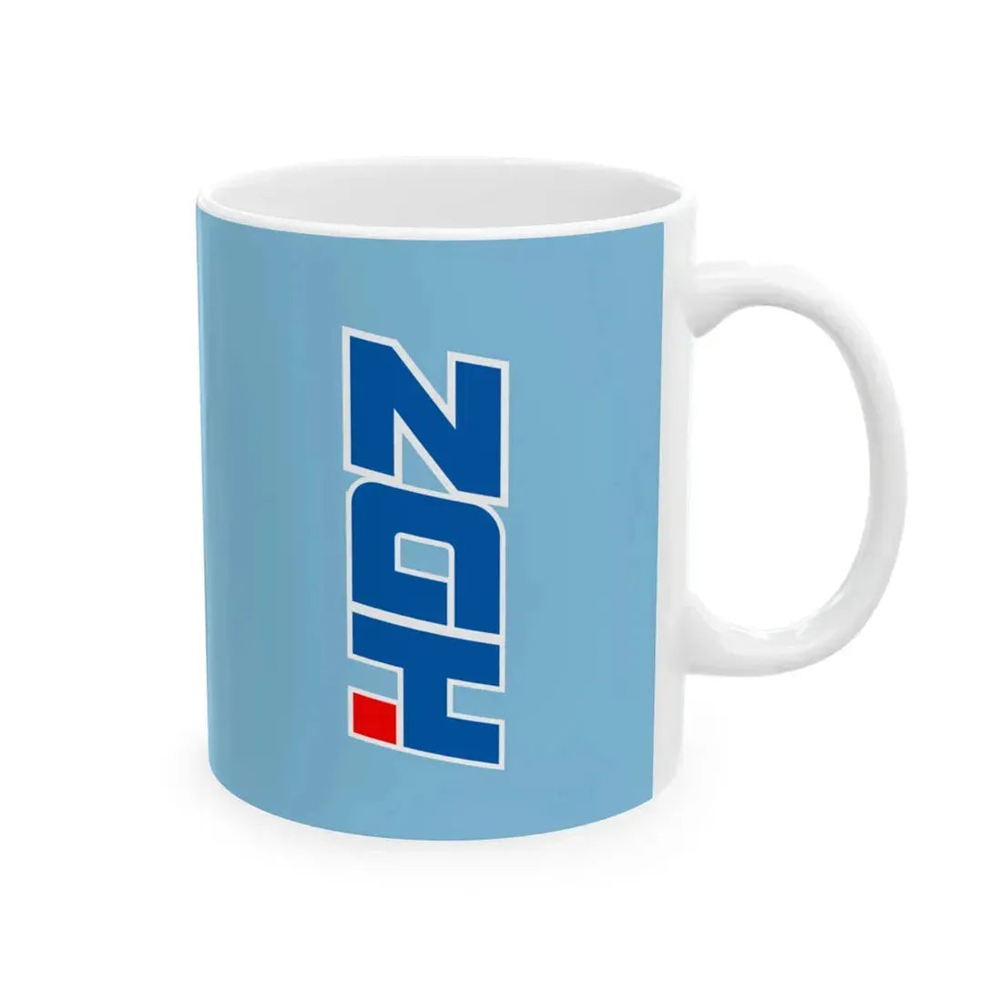 Flag of the Croatian Democratic Union (Croatia) White Coffee Mug - Go Mug Yourself