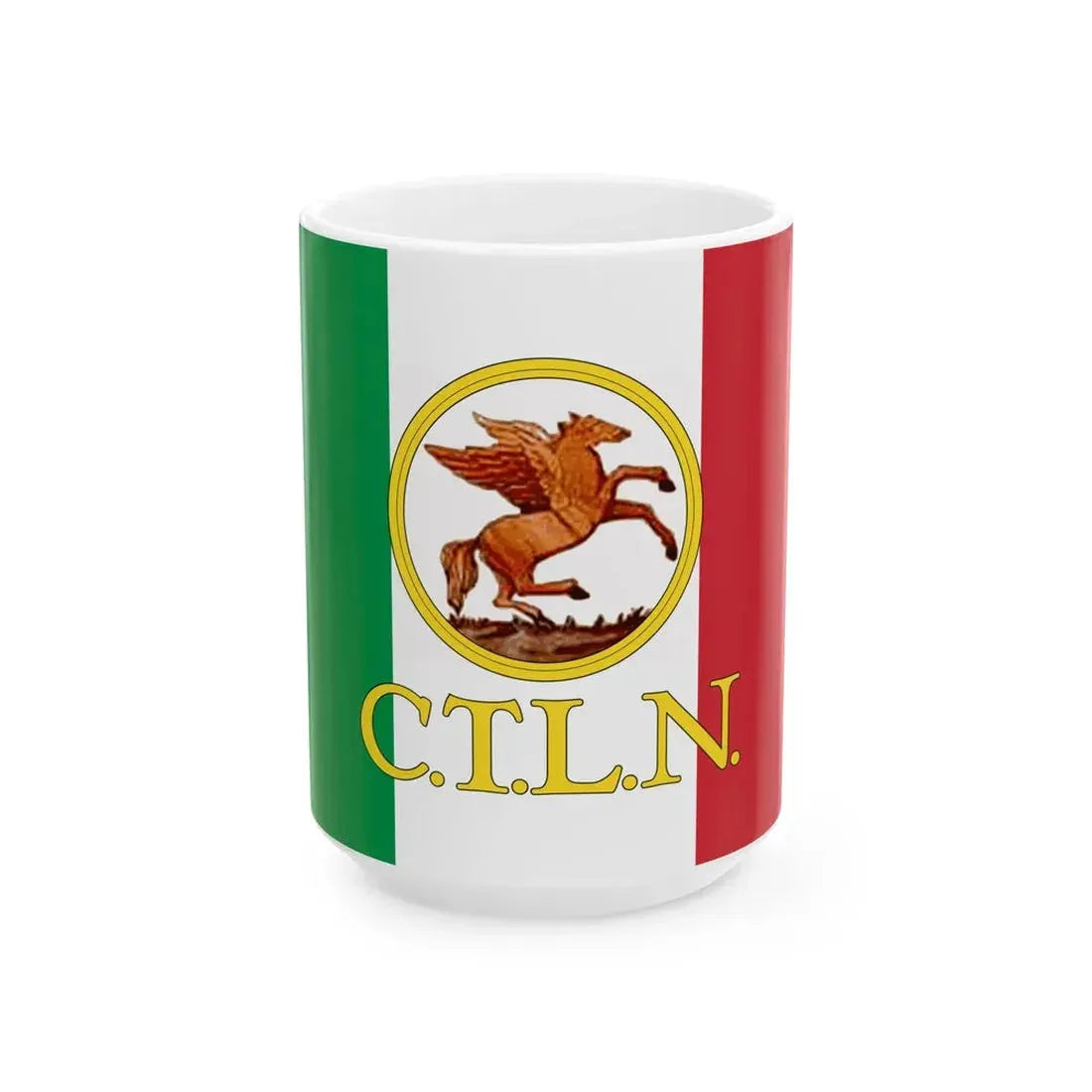 Flag of the CTLN (Italy) White Coffee Mug 15oz - Go Mug Yourself