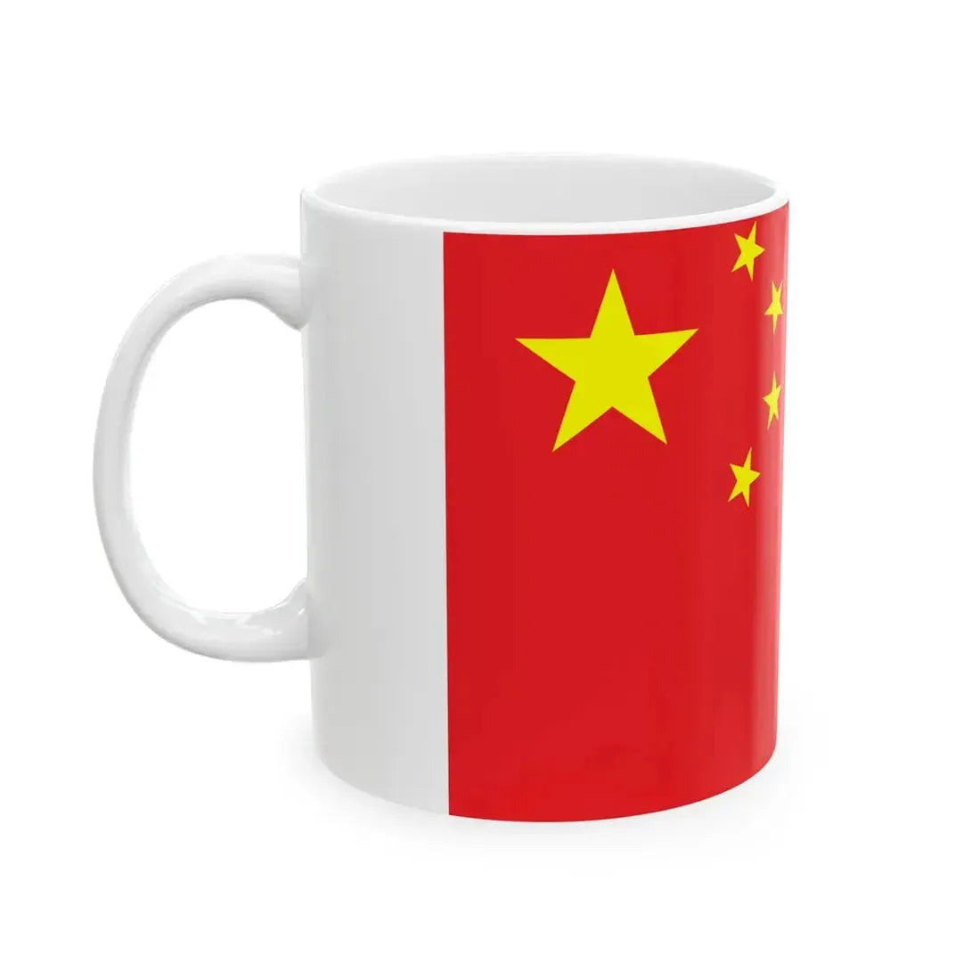 Flag of the Customs of the Peoples Republic of China (China) White Coffee Mug - Go Mug Yourself