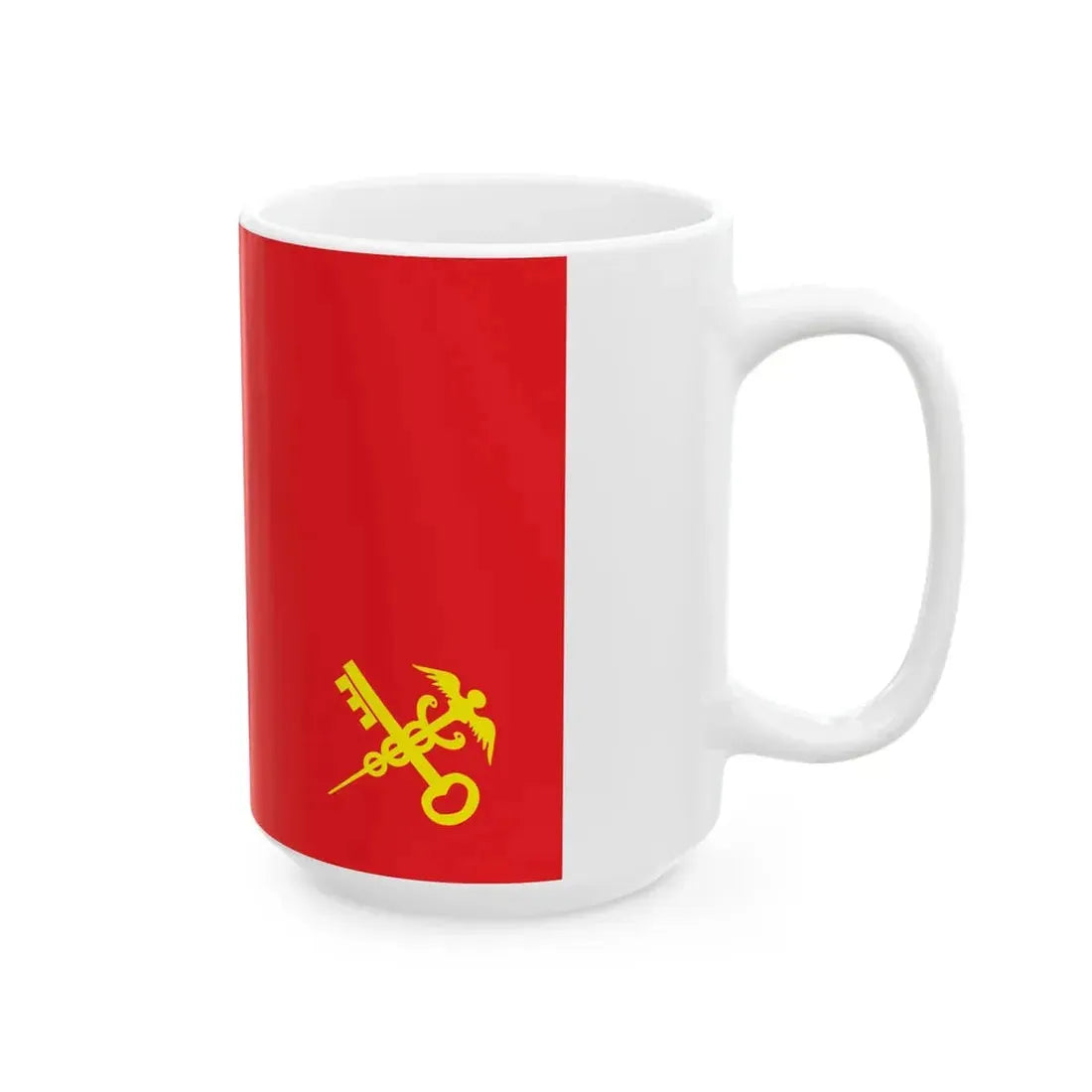 Flag of the Customs of the Peoples Republic of China (China) White Coffee Mug - Go Mug Yourself