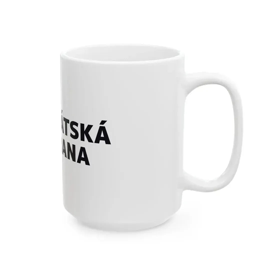 Flag of the Czech Pirate Party (Czech Republic) White Coffee Mug - Go Mug Yourself