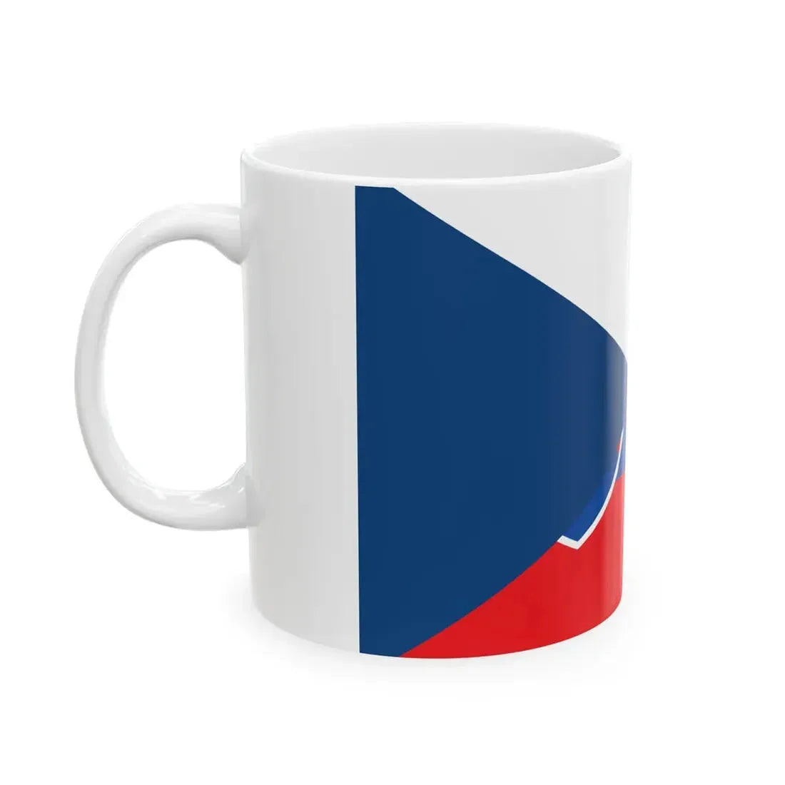 Flag of the Czech Republic and Slovakia (Czech Republic) White Coffee Mug - Go Mug Yourself