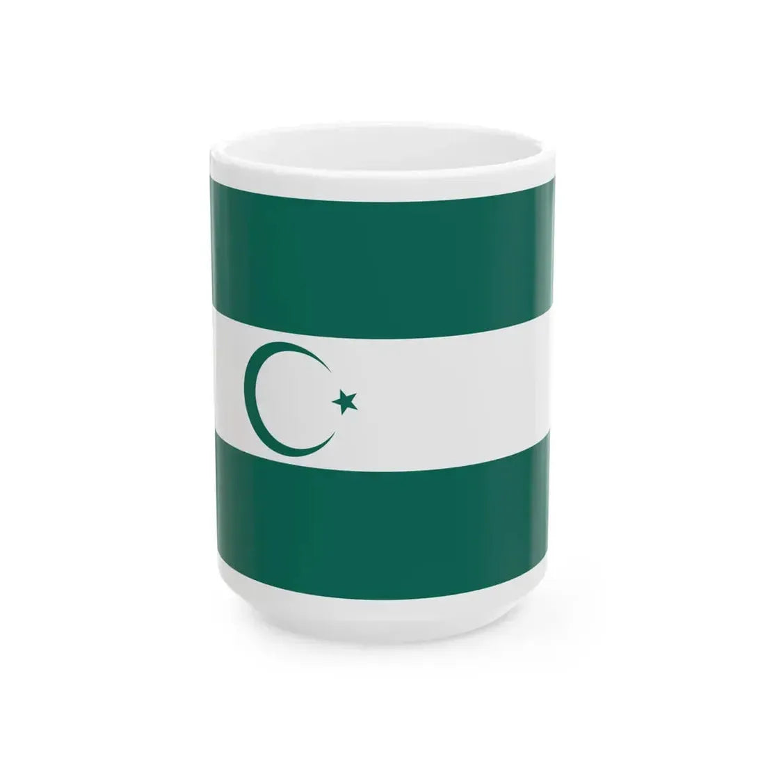 Flag of the Dagestan protesters 2022 (Russia) White Coffee Mug 15oz - Go Mug Yourself