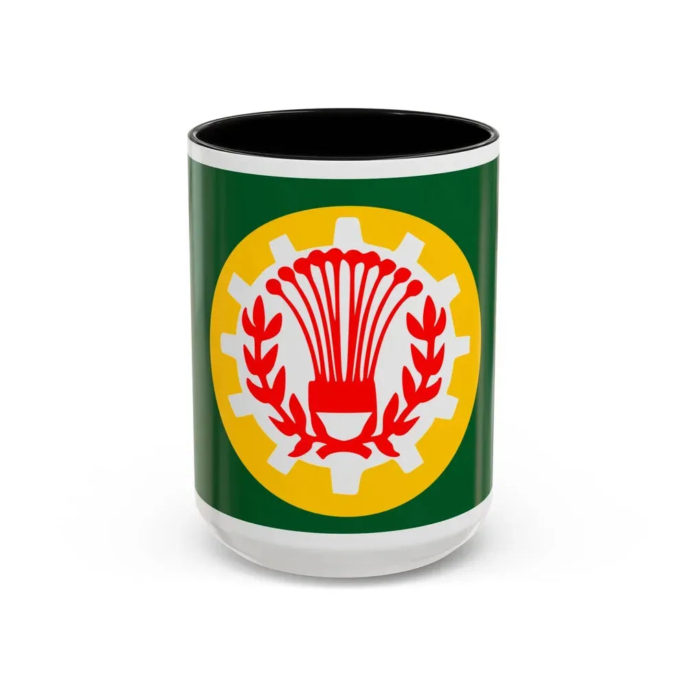 Flag of the Dakahlia Governorate Egypt - Accent Coffee Mug 15oz Black - Go Mug Yourself