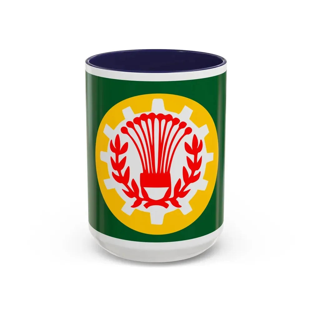 Flag of the Dakahlia Governorate Egypt - Accent Coffee Mug 15oz Navy - Go Mug Yourself