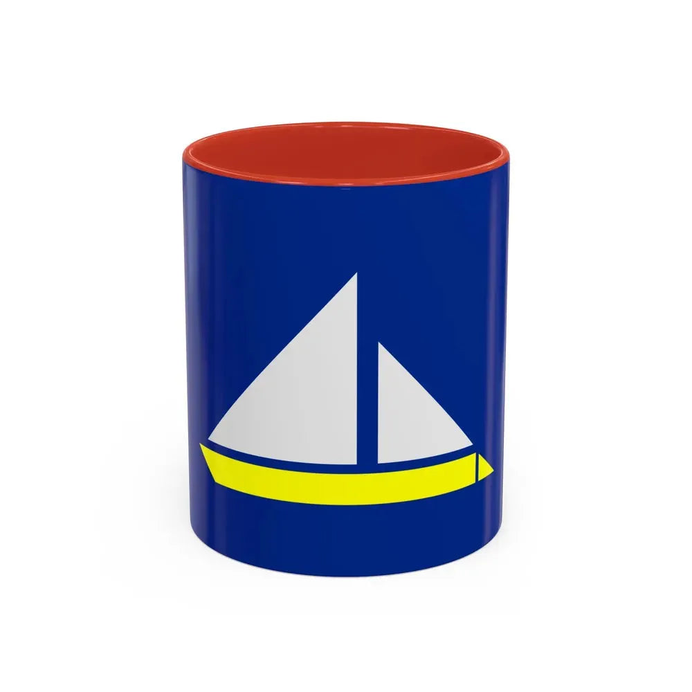 Flag of the Damietta Governorate Egypt - Accent Coffee Mug 11oz Red - Go Mug Yourself
