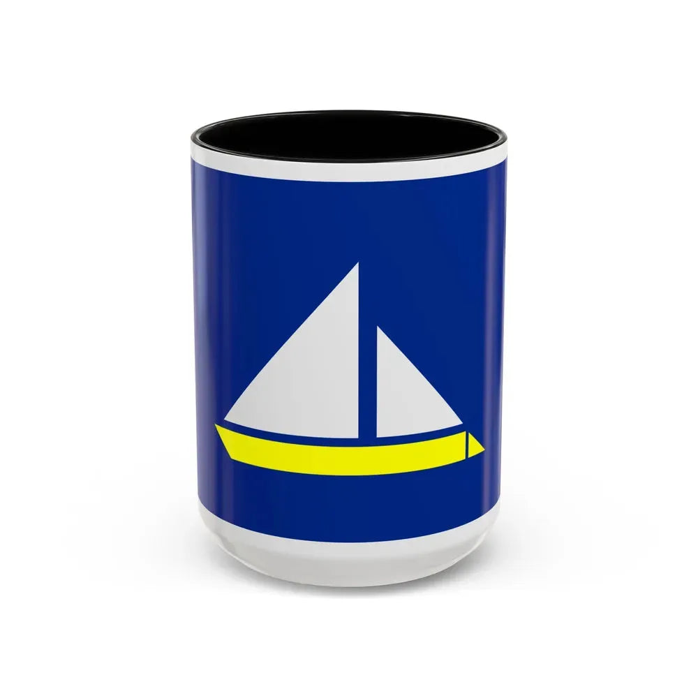 Flag of the Damietta Governorate Egypt - Accent Coffee Mug 15oz Black - Go Mug Yourself