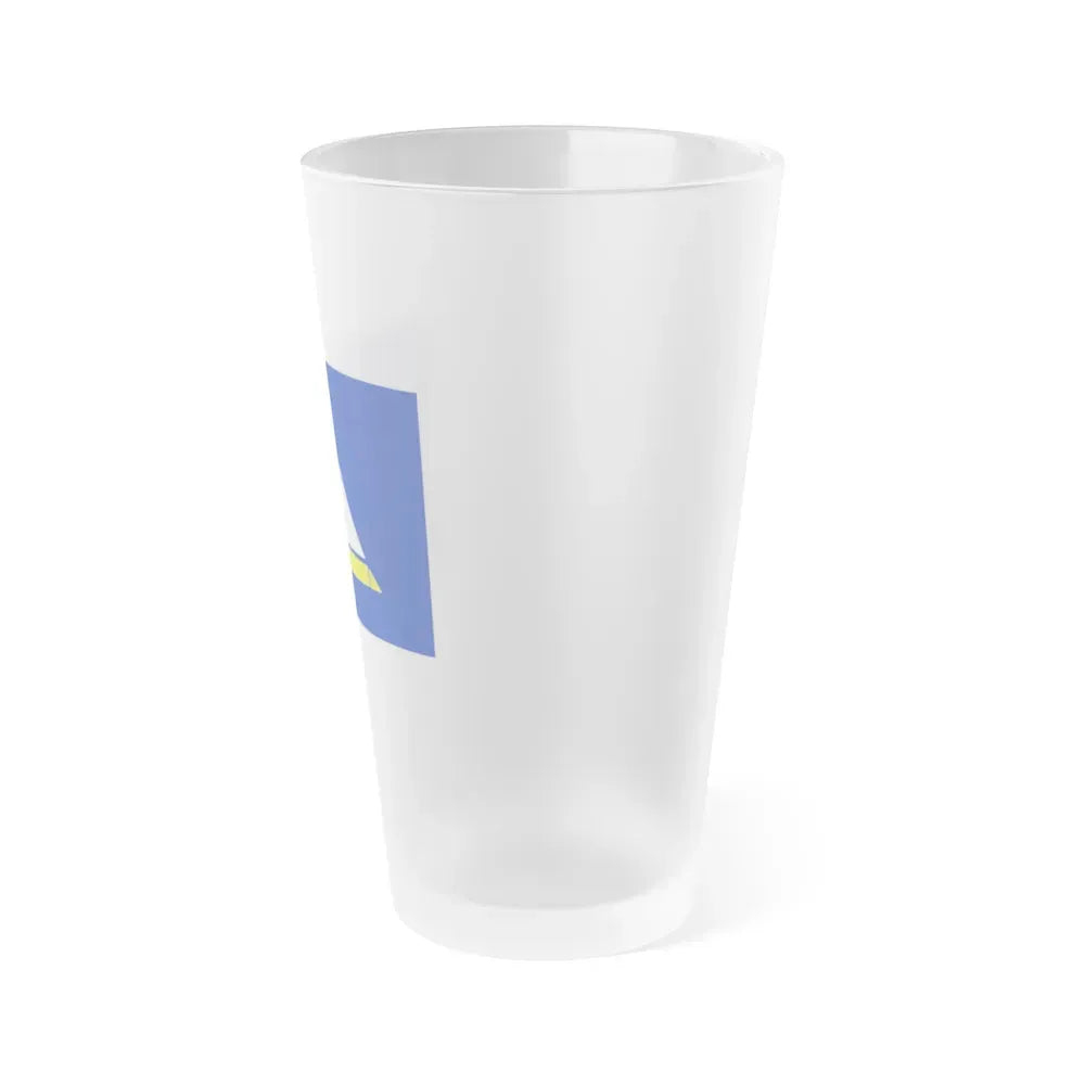 Flag of the Damietta Governorate Egypt - Frosted Pint Glass 16oz - Go Mug Yourself