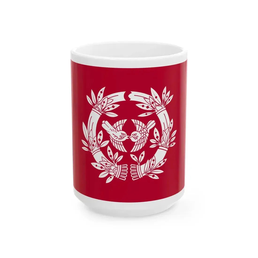 Flag of the Date Lords of Sendai in Mutsu Province A (Japan) White Coffee Mug 15oz - Go Mug Yourself