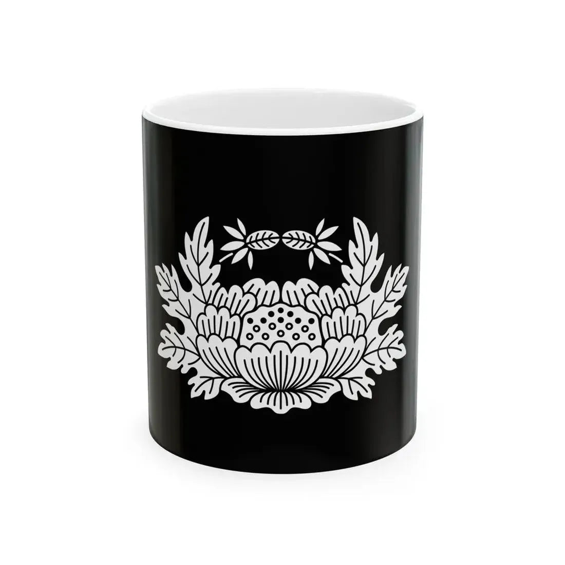 Flag of the Date Lords of Sendai in Mutsu Province B (Japan) White Coffee Mug 11oz - Go Mug Yourself