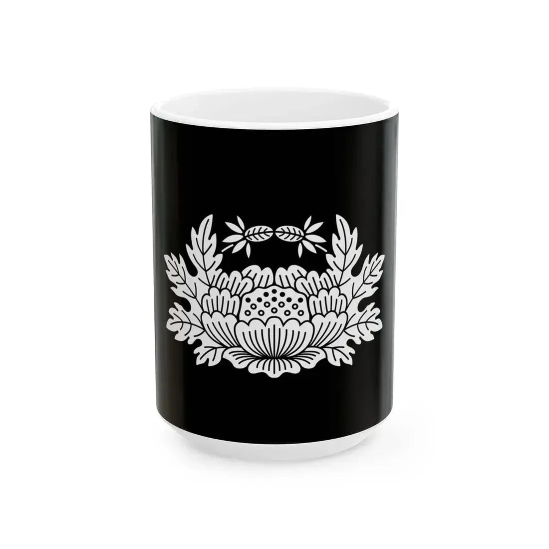 Flag of the Date Lords of Sendai in Mutsu Province B (Japan) White Coffee Mug 15oz - Go Mug Yourself