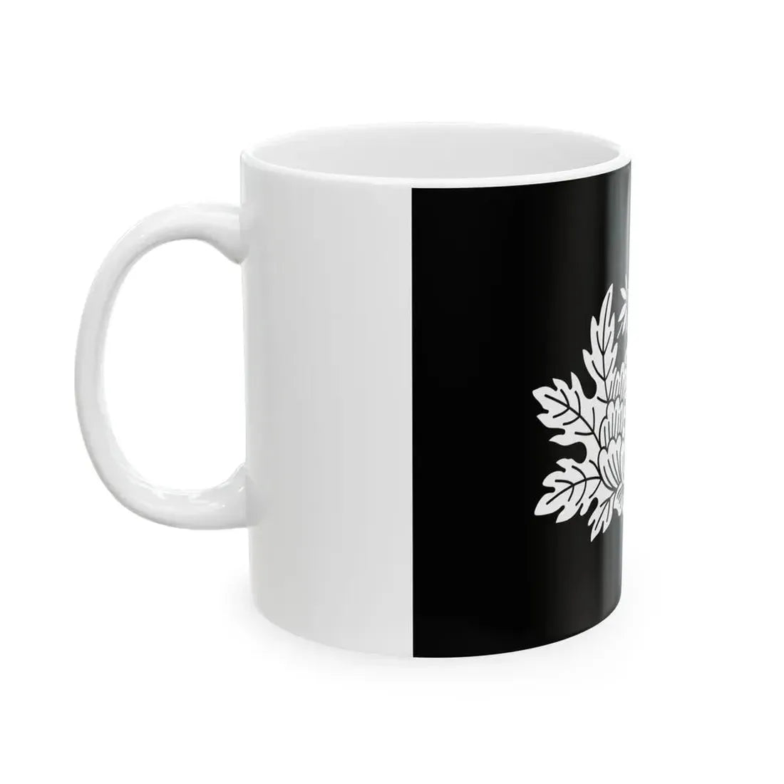 Flag of the Date Lords of Sendai in Mutsu Province B (Japan) White Coffee Mug - Go Mug Yourself