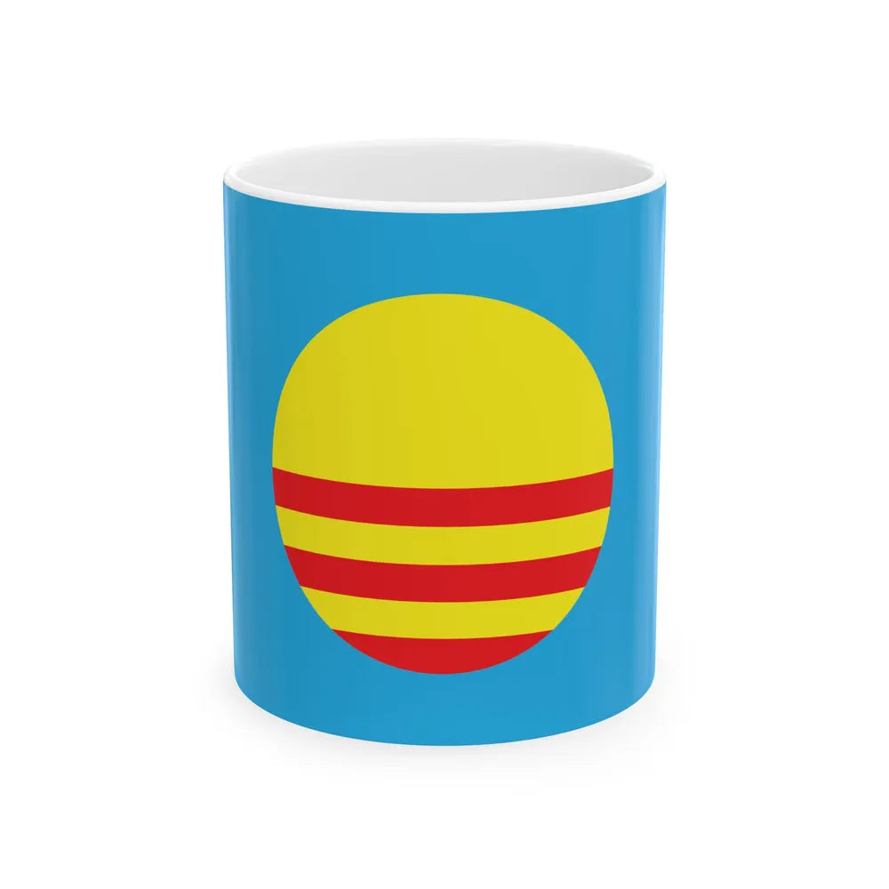 Flag of the Democratic Peoples Union Bosnia and Hertzegovina (Bosnia and Herzegovina) White Coffee Mug 11oz - Go Mug Yourself