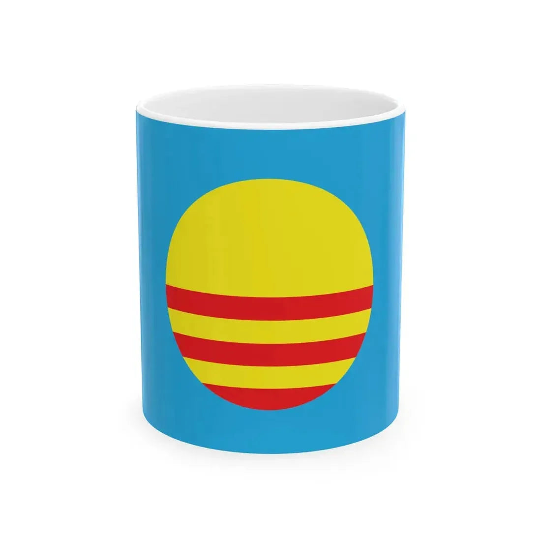 Flag of the Democratic Peoples Union Bosnia and Hertzegovina (Bosnia and Herzegovina) White Coffee Mug 11oz - Go Mug Yourself
