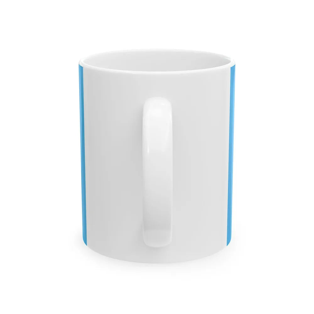 Flag of the Democratic Peoples Union Bosnia and Hertzegovina (Bosnia and Herzegovina) White Coffee Mug - Go Mug Yourself