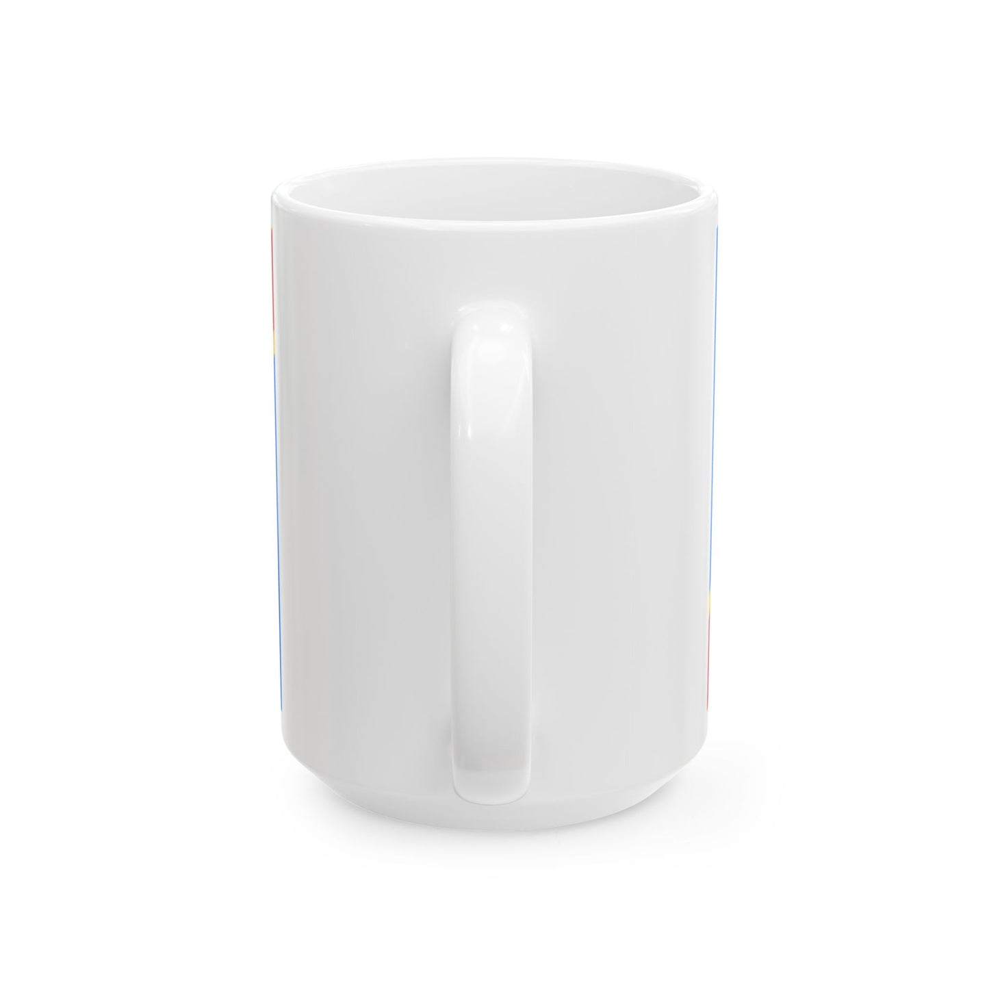 Flag of the Democratic Republic of the Congo 2-3 (Congo) White Coffee Mug-Go Mug Yourself