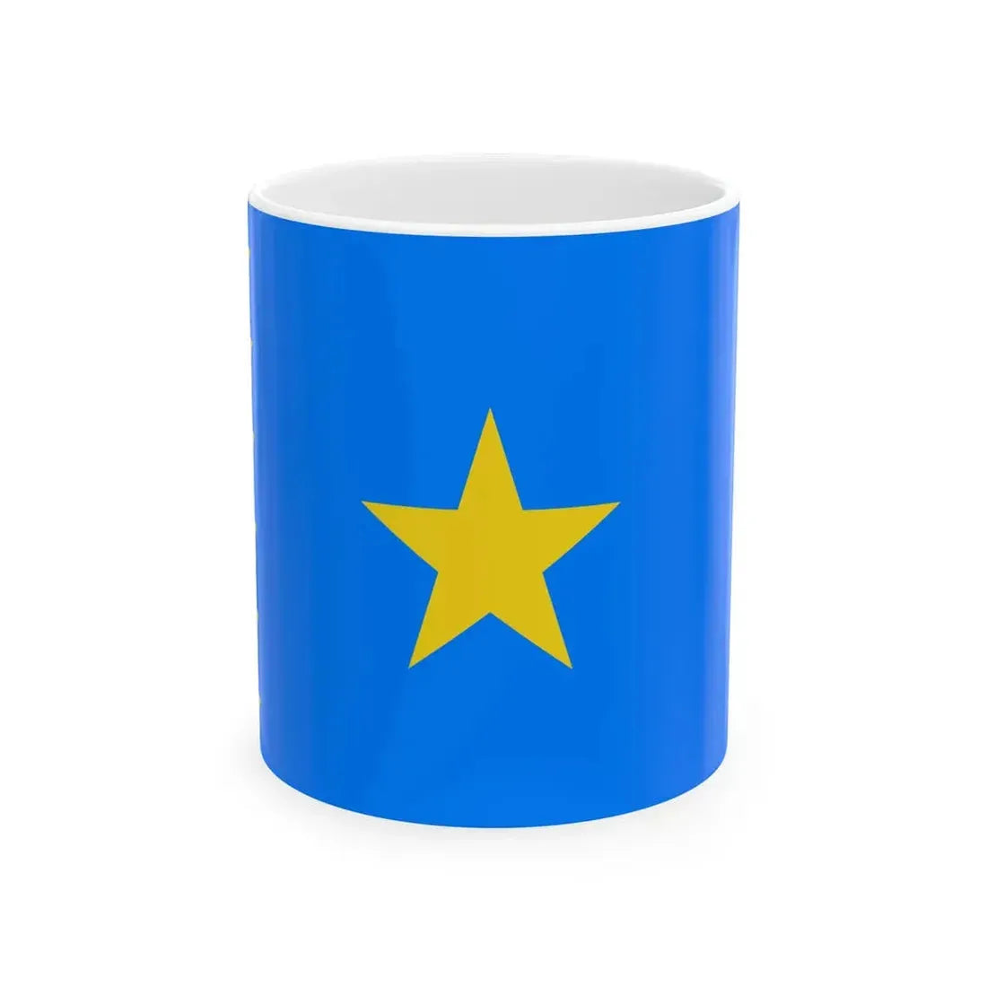 Flag of the Democratic Republic of the Congo 2003-2006 (Congo) White Coffee Mug 11oz - Go Mug Yourself