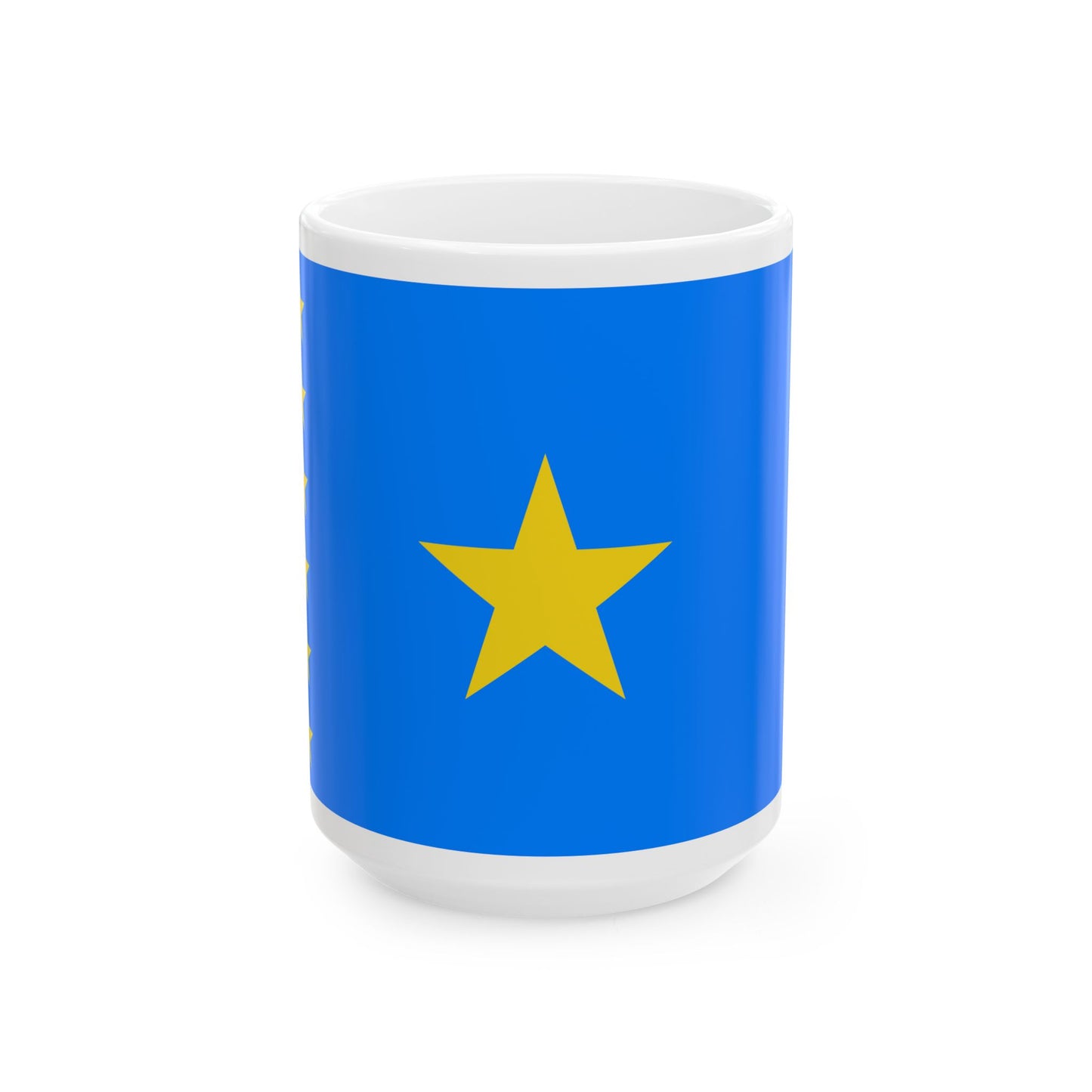 Flag of the Democratic Republic of the Congo 2003-2006 (Congo) White Coffee Mug-15oz-Go Mug Yourself