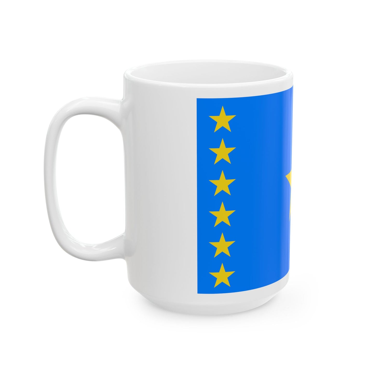 Flag of the Democratic Republic of the Congo 2003-2006 (Congo) White Coffee Mug-Go Mug Yourself
