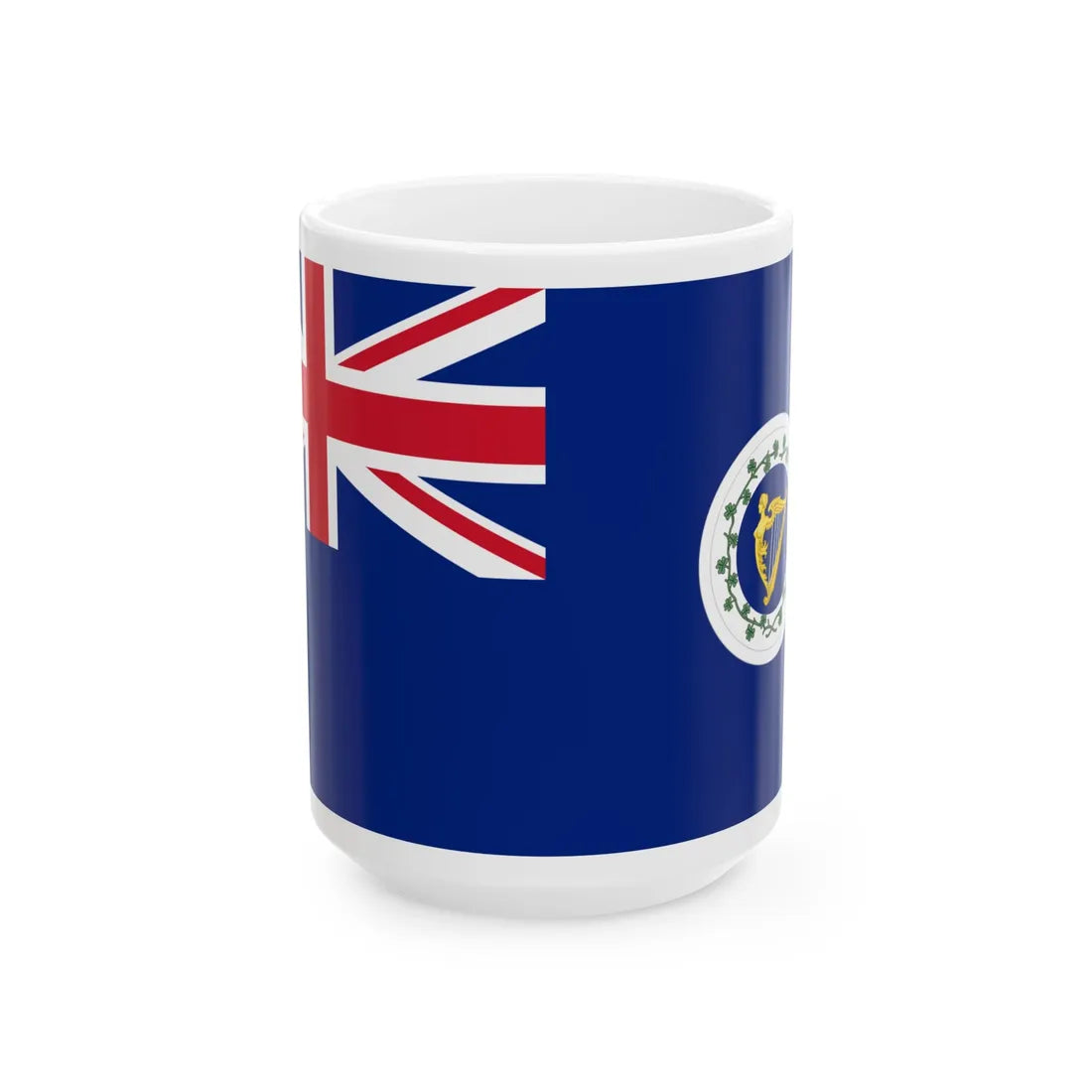 Flag of the Departement of Agriculture Ireland circa 1900-1922 (Ireland) White Coffee Mug 15oz - Go Mug Yourself
