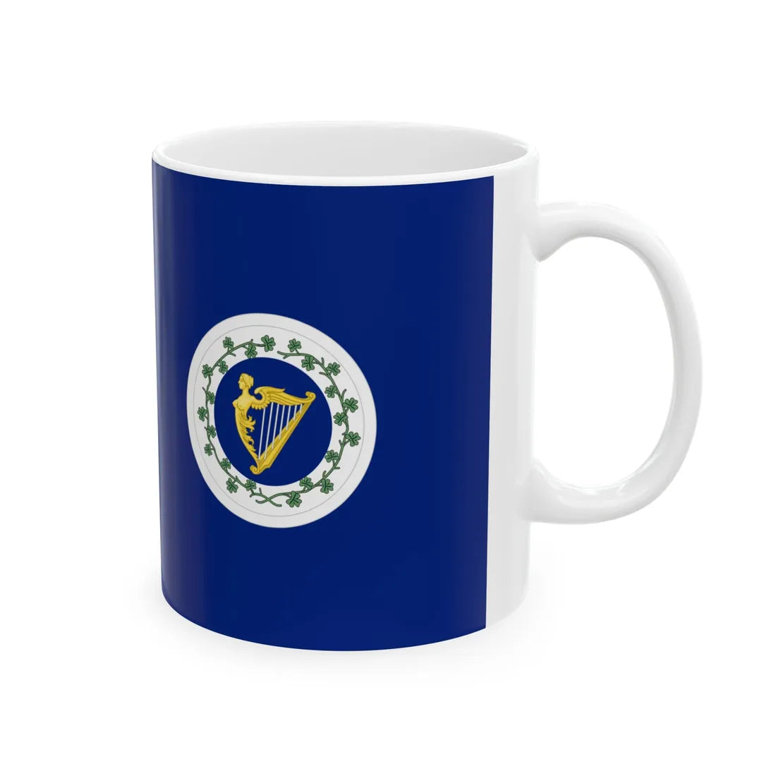 Flag of the Departement of Agriculture Ireland circa 1900-1922 (Ireland) White Coffee Mug - Go Mug Yourself