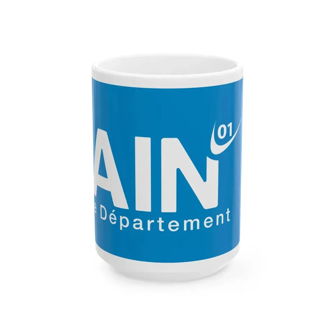 Flag of the Department of Ain (France) White Coffee Mug 15oz - Go Mug Yourself