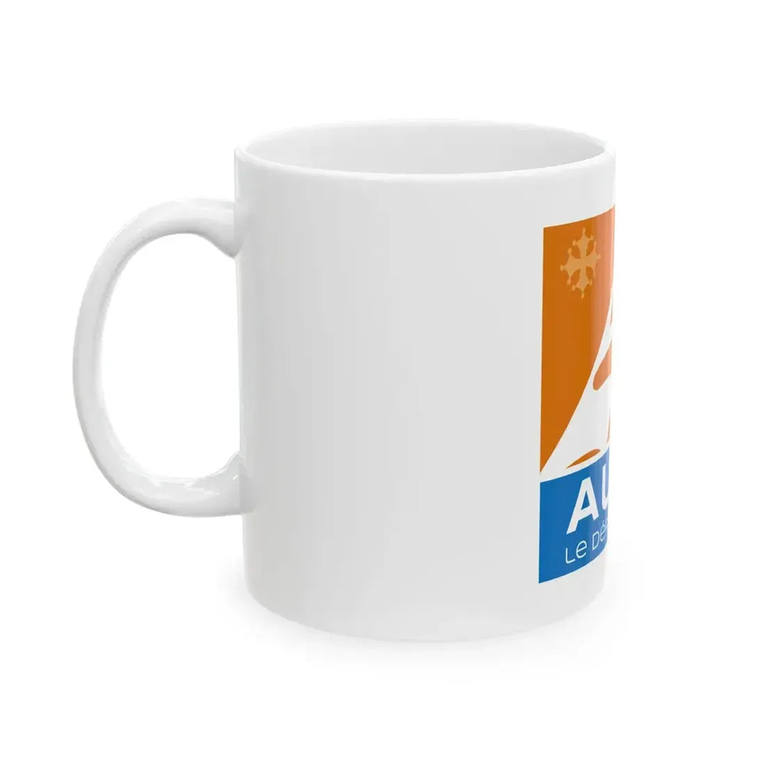 Flag of the Department of Aude (France) White Coffee Mug - Go Mug Yourself