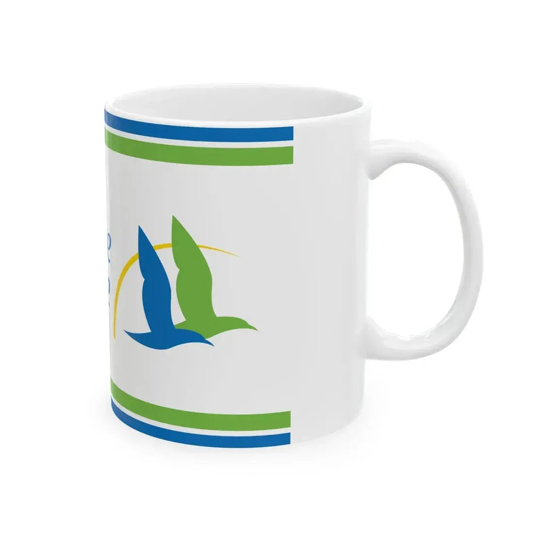 Flag of the Department of Charente-Maritime (France) White Coffee Mug - Go Mug Yourself