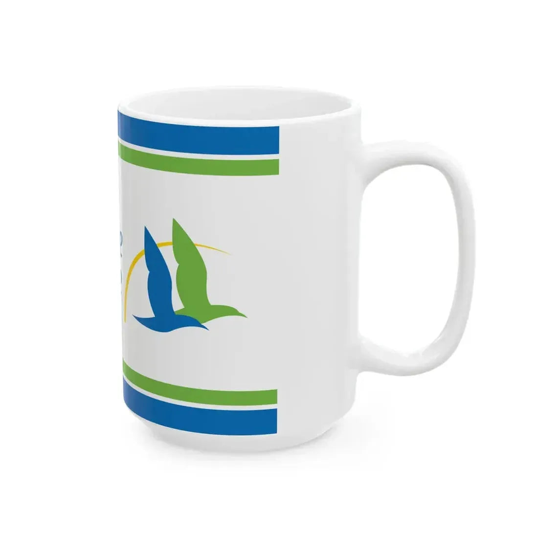 Flag of the Department of Charente-Maritime (France) White Coffee Mug - Go Mug Yourself