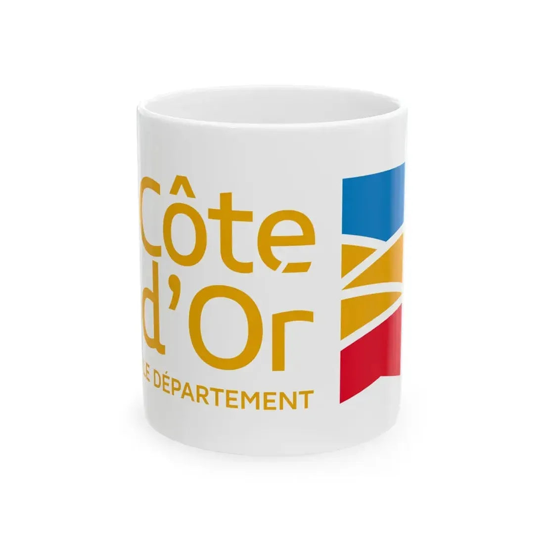 Flag of the Department of Cote-dOr (France) White Coffee Mug 11oz - Go Mug Yourself