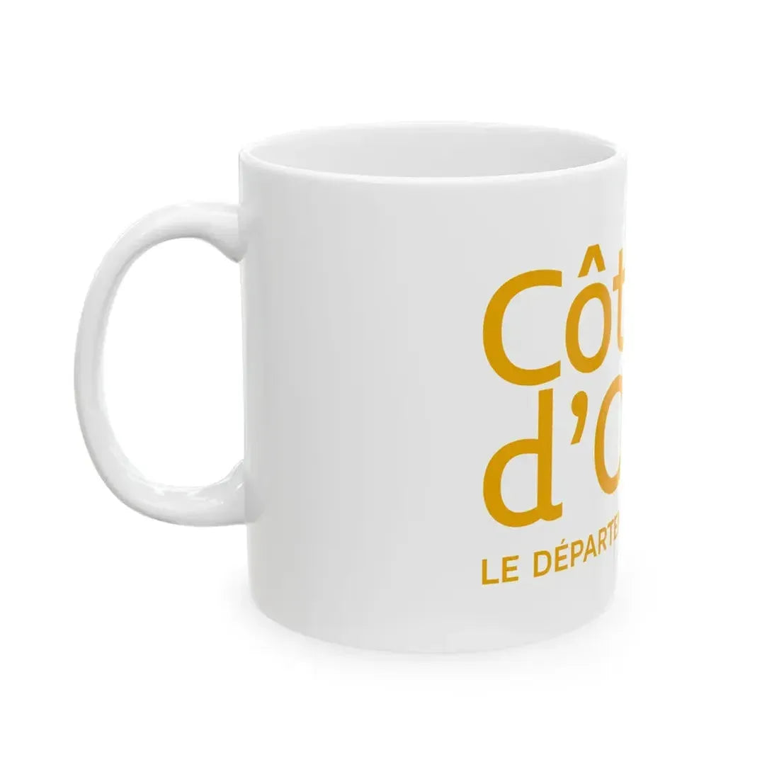 Flag of the Department of Cote-dOr (France) White Coffee Mug - Go Mug Yourself