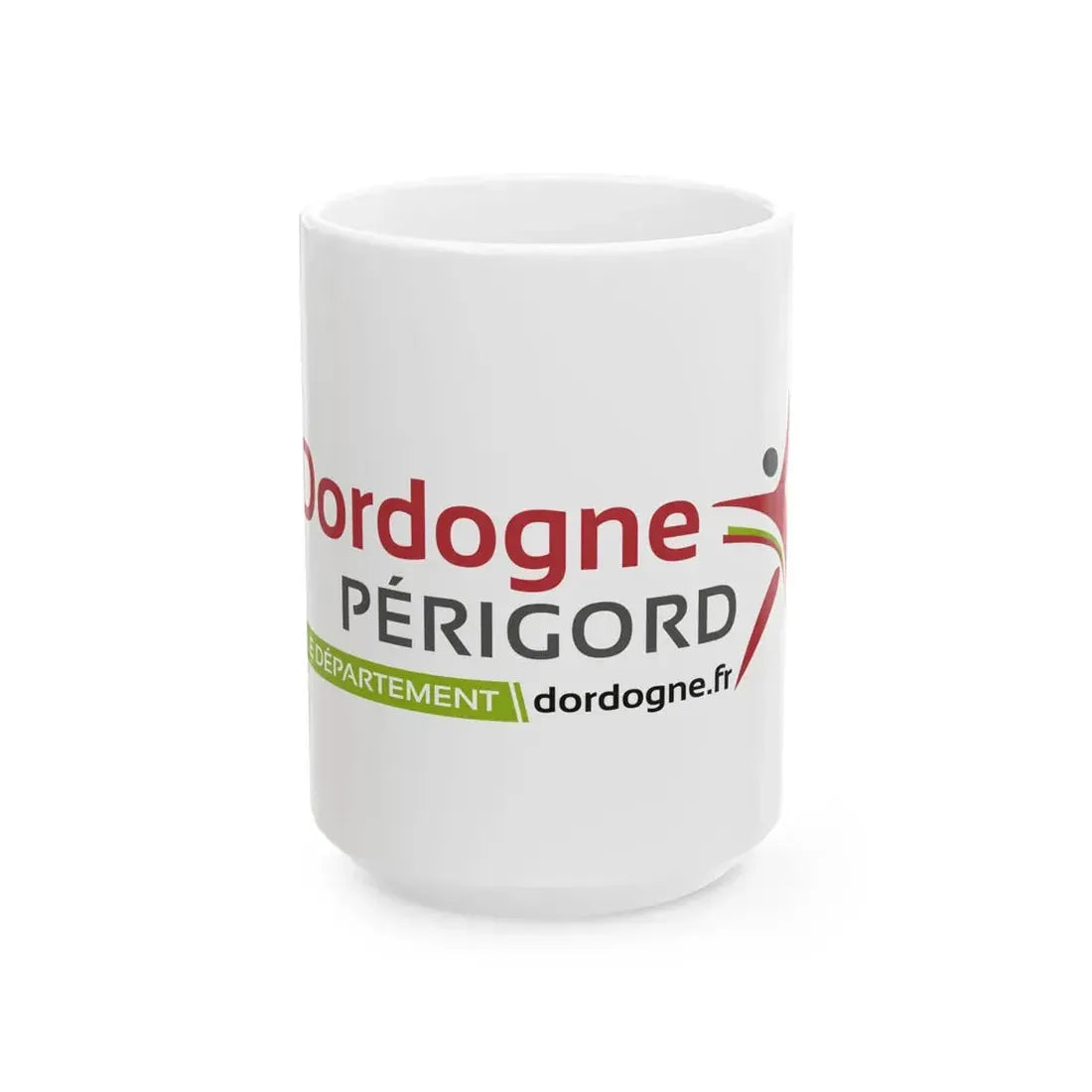 Flag of the Department of Dordogne (France) White Coffee Mug 15oz - Go Mug Yourself